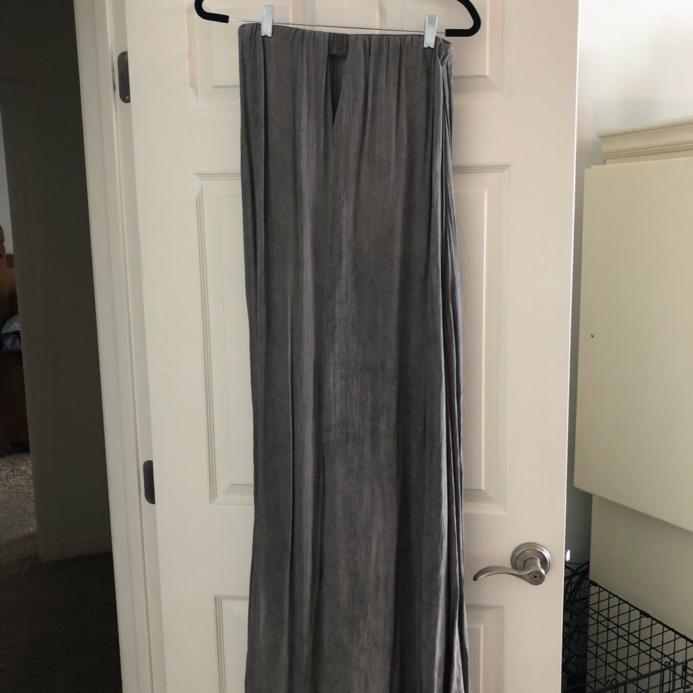 Strapless maxi dress